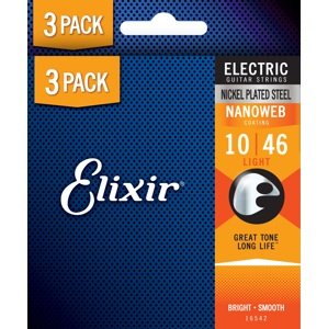 Elixir Nanoweb Light 3-Pack