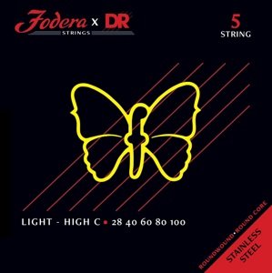 DR Strings Fodera Nickel 5 Light (High C) 28100
