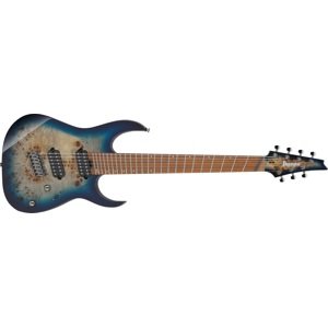 Ibanez RGMS7PB Cosmic Blue Sunburst