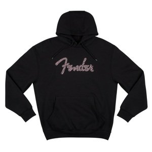 Fender Spaghetti Logo Wavy Checker Hoodie Pink XL