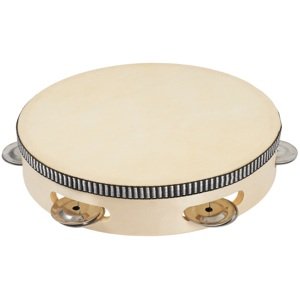 PP World Percussion Wooden Tambourine ~ 20cm Natural