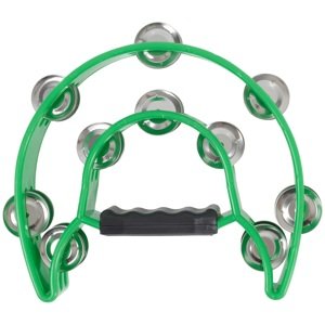 Cega Double Row Tambourine Green