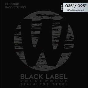 Warwick Black Label Stainless Steel 4 Light .035-.095 Medium Scale