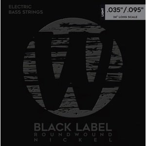 Warwick Black Label Nickel-Plated Steel 4 Light .035-.095