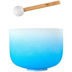 Sela Crystal Singing Bowl Chakra 10" - Blue, Throat, G (432Hz)