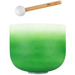 Sela Crystal Singing Bowl Chakra 11" - Green, Heart, F (432Hz)
