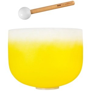 Sela Crystal Singing Bowl Chakra 12" - Yellow, Solar Plexus, E (432Hz)