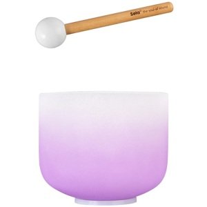 Sela Crystal Singing Bowl Chakra 8" - Violet, Crown, B (432Hz)