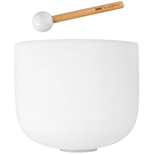 Sela 13" Crystal Singing Bowl Frosted D - 440 Hz