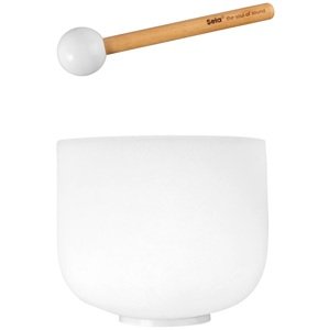 Sela 9" Crystal Singing Bowl Frosted A - 440 Hz