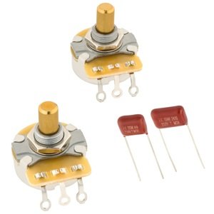 Fender Telecaster Solid Shaft Potentiometer and Capacitor Kit 2-Pack