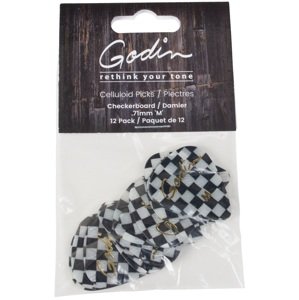 Godin Guitar Picks Medium .71 mm Checkerboard