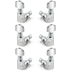 Schaller M6 135 3 left + 3 right Chrome
