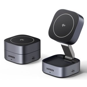 Ugreen 35316 Qi2 Magnetic Wireless Charger for IPhone + AirPods 15W