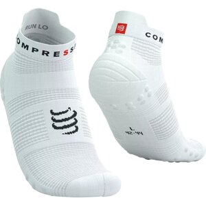 Compressport Pro Racing V4.0 Run Low White/Black T2 Bežecké ponožky