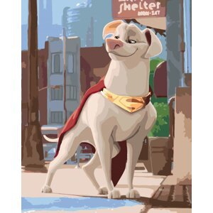 Zuty Maľovanie podľa čísel Krypto so škodoradostným pohľadom (DC League Of Super-Pets)