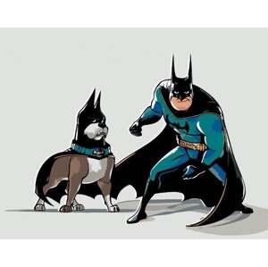 Zuty Maľovanie podľa čísel Batmanov najlepší priateľ (DC League Of Super-Pets)