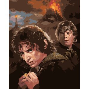 Zuty Maľovanie podľa čísel Frodo a Sam na Hore osudu (Pán prsteňov)