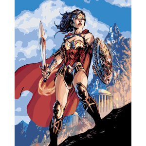 Zuty Maľovanie podľa čísel Wonder Woman Meč a štít