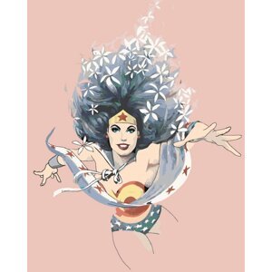 Zuty Maľovanie podľa čísel Kvetinová Wonder Woman