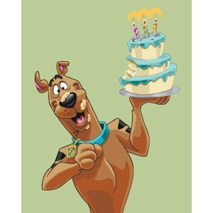 Zuty Maľovanie podľa čísel Scooby s narodeninovou tortou (Scooby Doo)