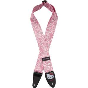 Fender Hello Kitty Polyester Gitarový pás Pink