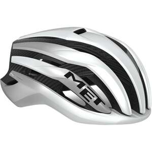 MET Trenta 3K Carbon Mips White Silver Metallic/Matt L (58-61 cm) Prilba na bicykel