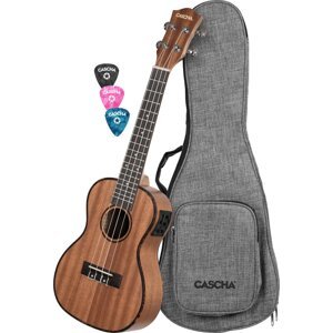 Cascha HH2035EL Mahogany LH Set Koncertné ukulele