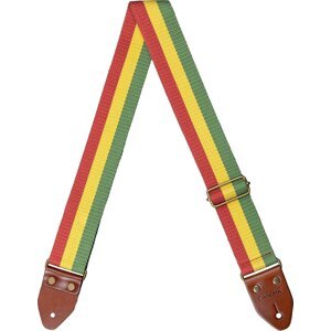 Cascha CGS-CD3 Cotton Gitarový pás Rasta