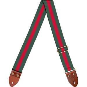 Cascha CGS-CD5 Cotton Gitarový pás Green & Red