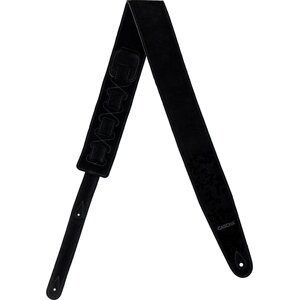 Cascha CGS-SL1 Leather Standard Gitarový pás Black