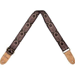 Cascha CGS-VC9 Vegan Cork Gitarový pás Green Chevron