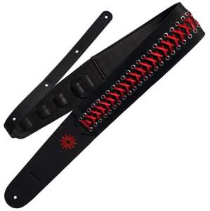 Richter Paul Landers Signature Gitarový pás Corset Laced Red