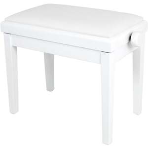 Pianonova HY-PJ023 Drevená klavírna stolička White Matte
