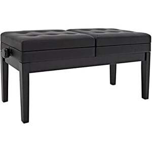 Pianonova HY-PJ026 Dvojitá klavírna stolička Black Gloss