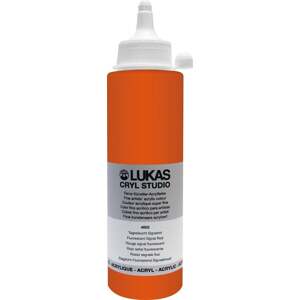 Lukas Cryl Studio Akrylová farba Fluorescent Signal Red 250 ml 1 ks
