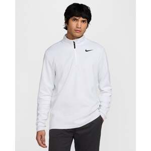 Nike Dri-Fit Victory Therma Flex 1/2 Zip Mens Top White/Pure Platinum/Black L Mikina